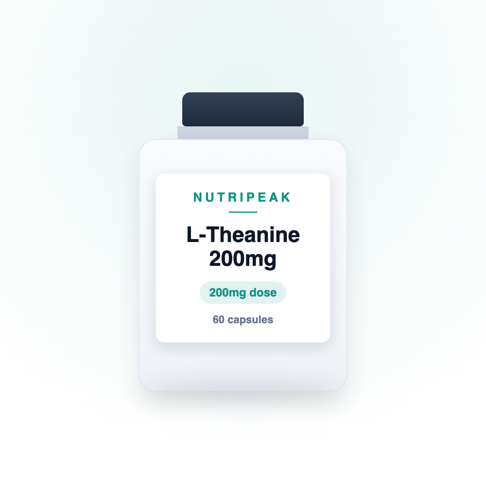 L-Theanine 200mg — Calm, Focused, No Crash